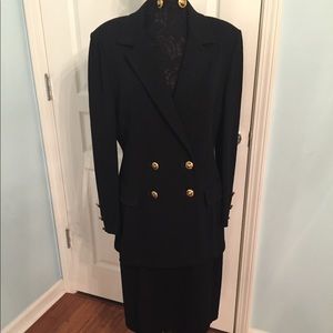 St. John Santana Knit Double-breast Suit